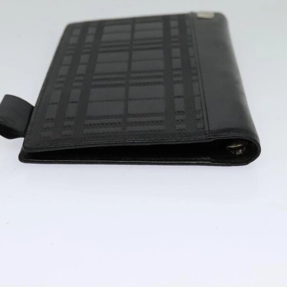 BURBERRY Day Planner Cover Leather Black Auth 108507 - Picture 10 of 16